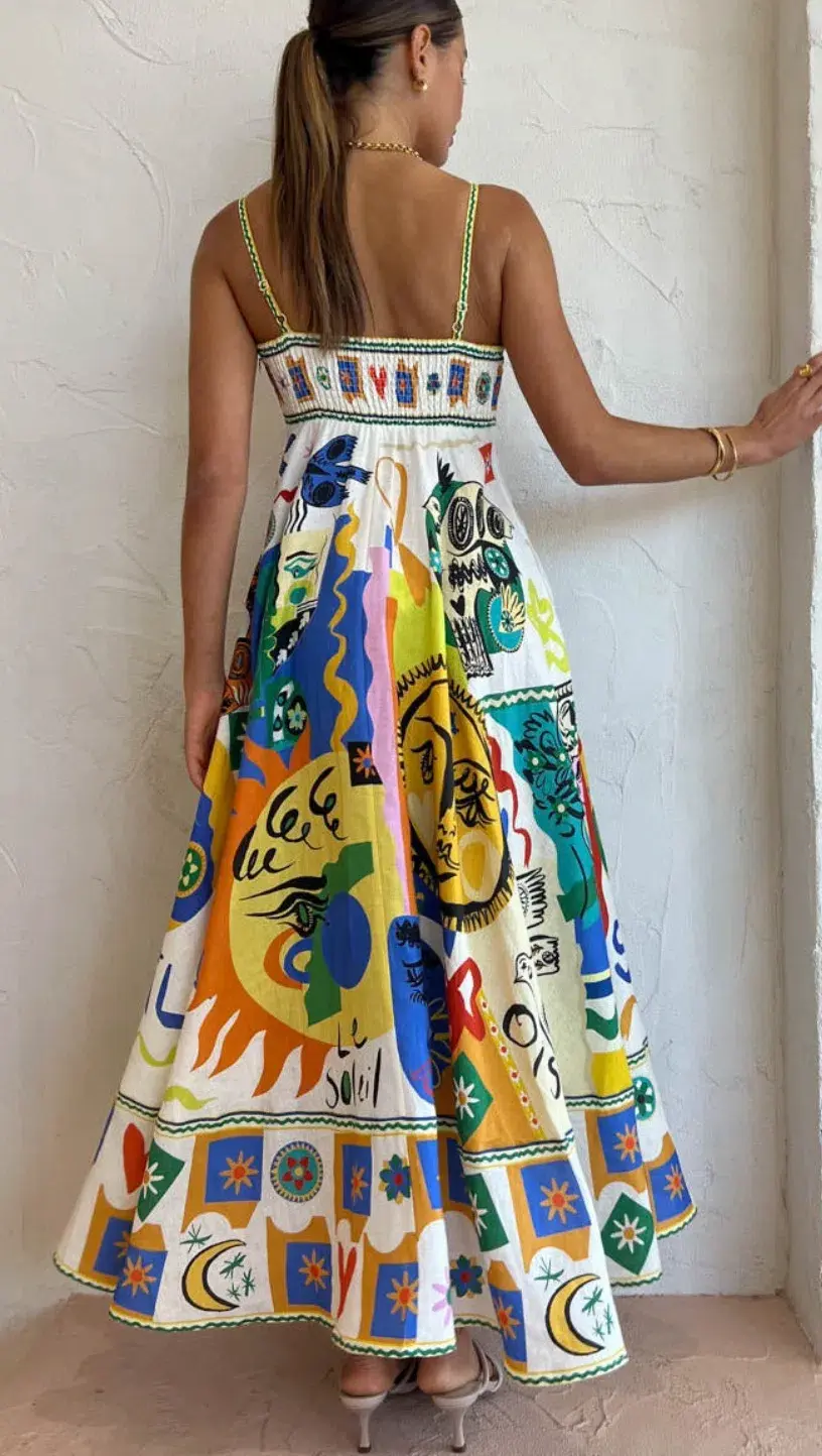 Alemais Soleil Sundress Multi Size AU 6 - Image 5