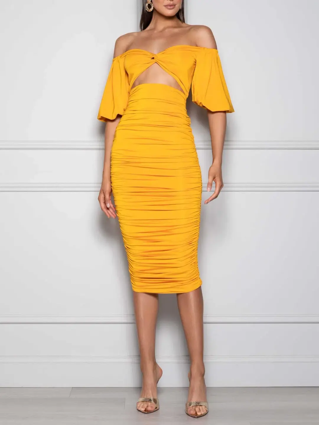 Elle Zeitoune Narina Sunflower Yellow Size 10 for rent on The Volte - main image