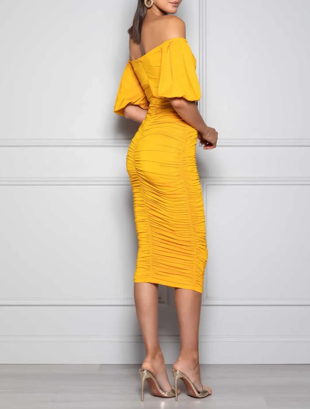 Elle Zeitoune Narina Sunflower Yellow Size 10 for rent on The Volte - main image