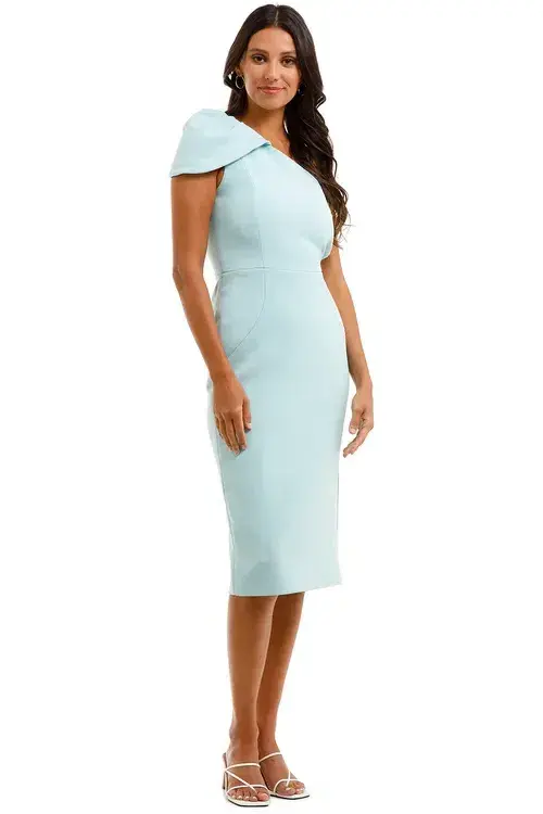Rebecca Vallance Carline One Shoulder Dress Blue Size 6 - Image 2
