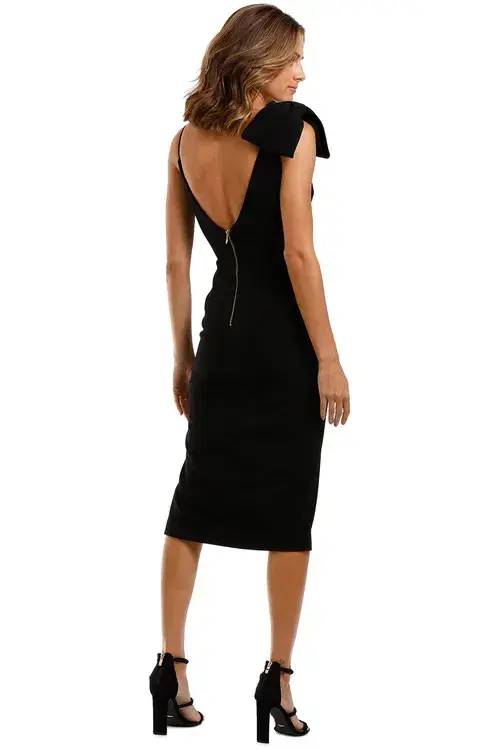 Rebecca Vallance Love Bow Dress Black Black Size 8 - Image 3