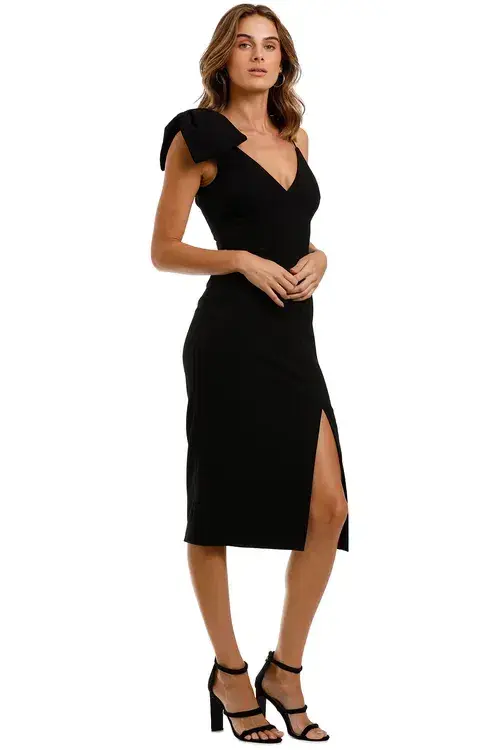 Rebecca Vallance Love Bow Dress Black Black Size 8 - Image 2