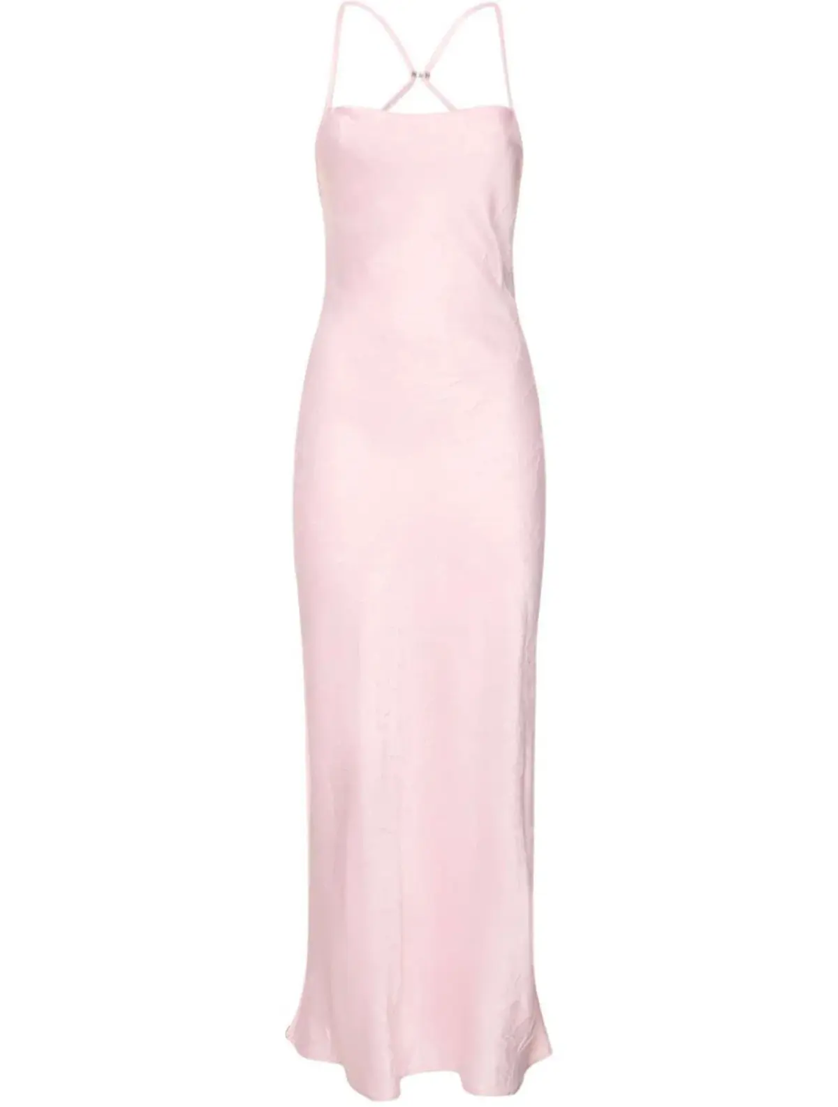 Bec & Bridge Carolina Satin Maxi Dress Pink Size 6 - Image 4