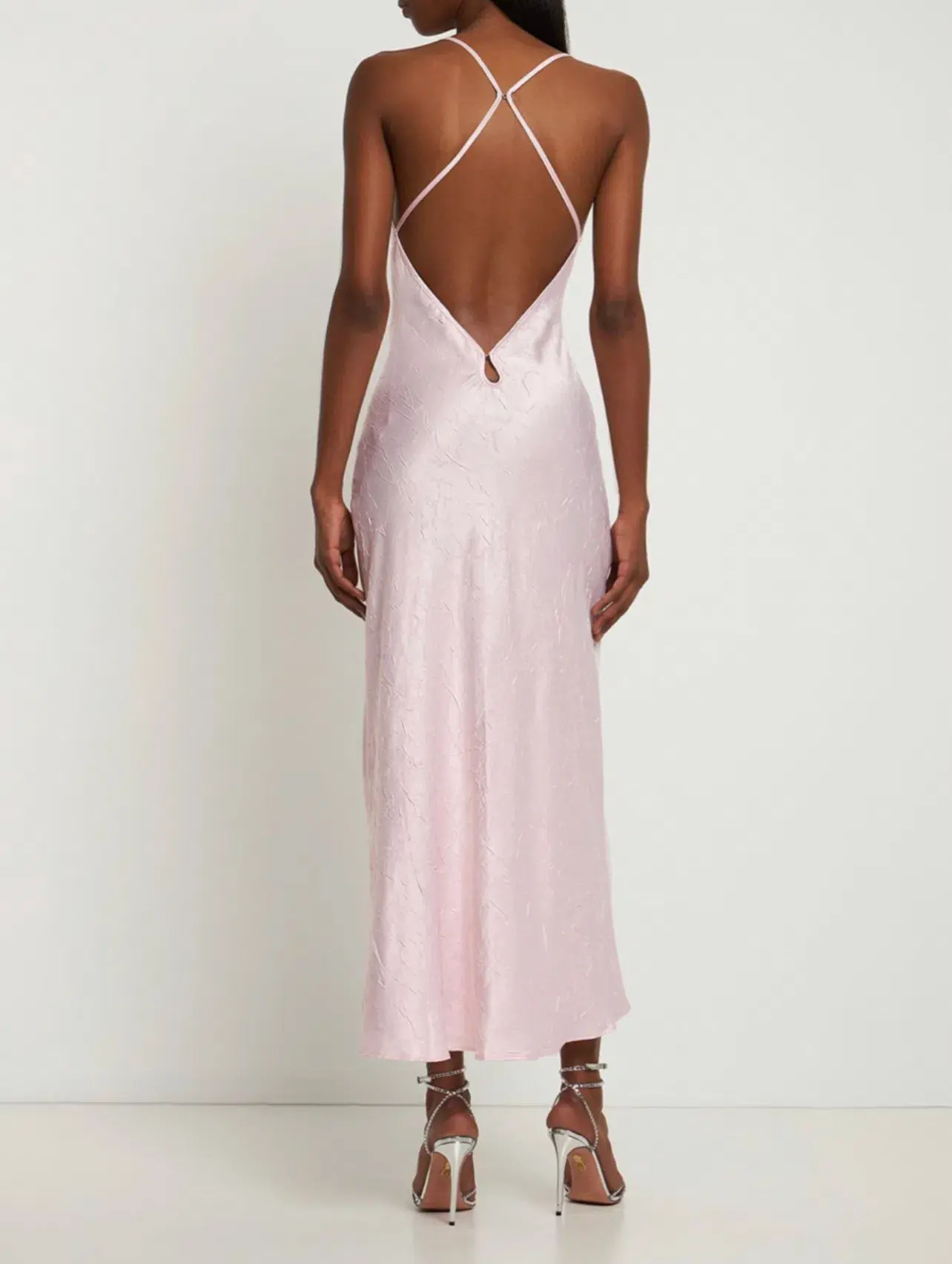 Bec & Bridge Carolina Satin Maxi Dress Pink Size 6 - Image 2