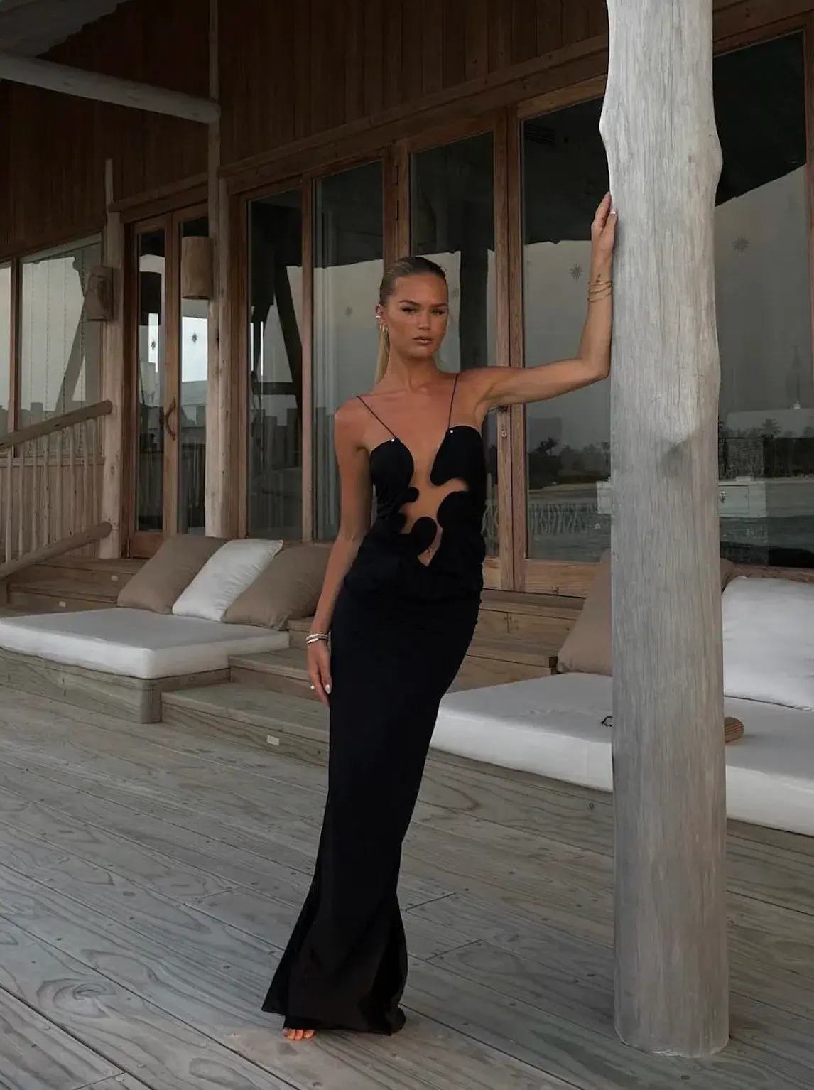 Christopher Esber Molded Venus Dress Black Size 6 - Image 5
