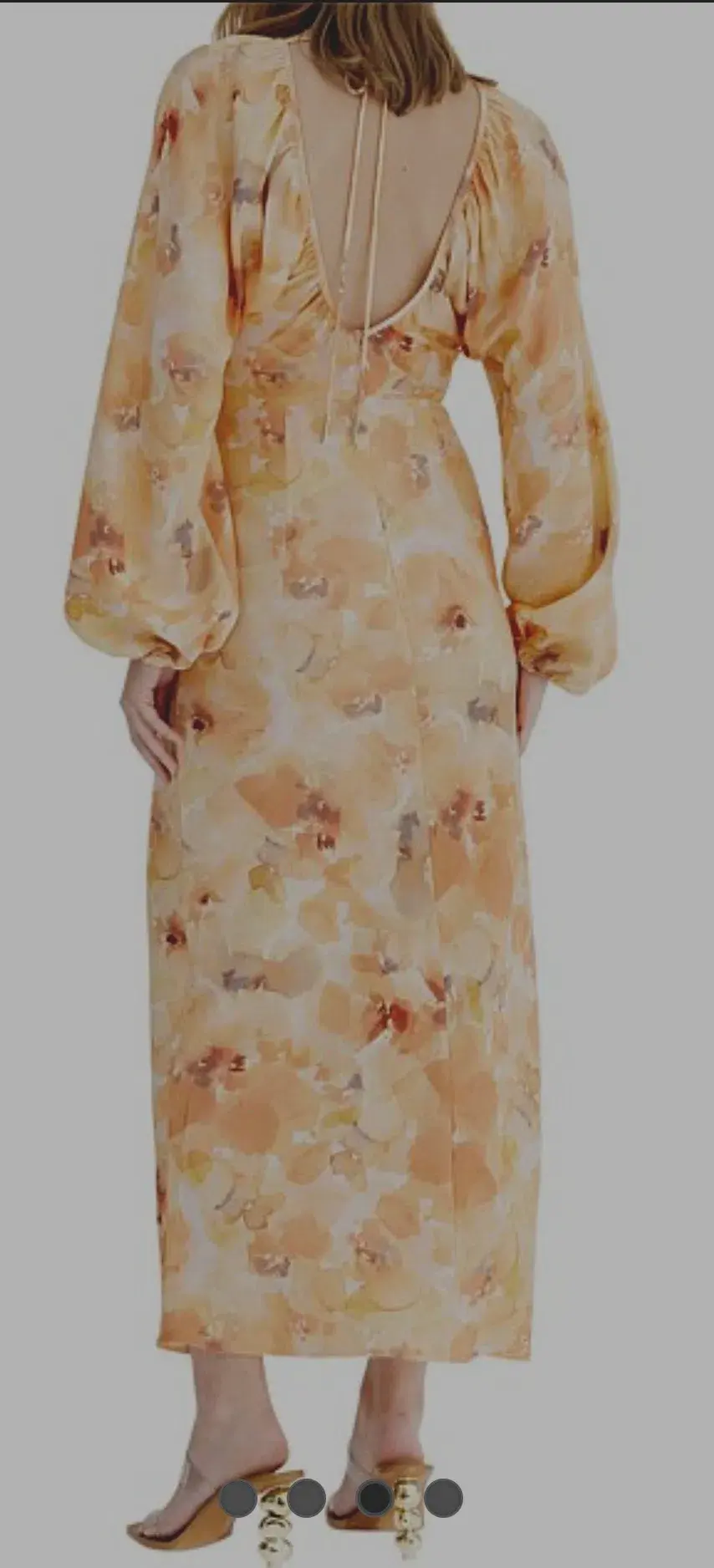 Significant Other Libby Long Sleeve Midi Dress Floral Size 8  for rent on The Volte - main image