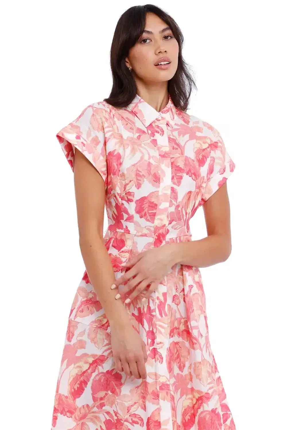 Rebecca Vallance Tropicale Midi Dress Multi Print Size 12 - Image 2