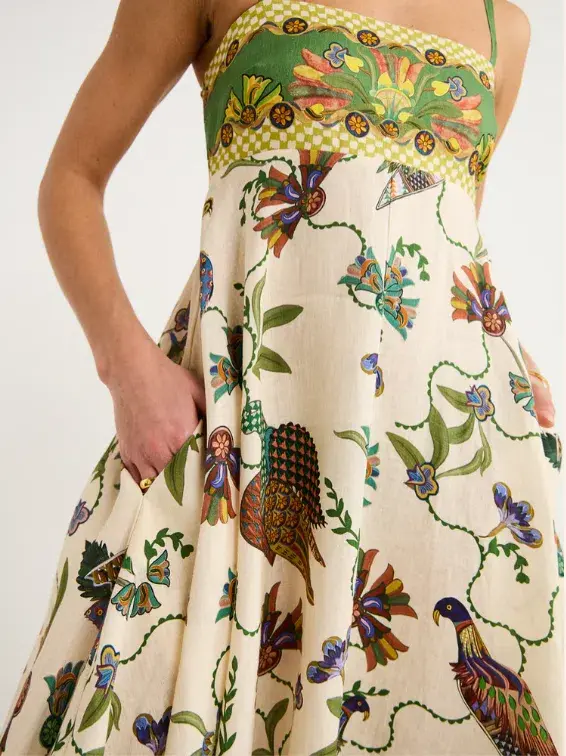 Alemais Birdie Sundress Multi Size 8 - Image 2