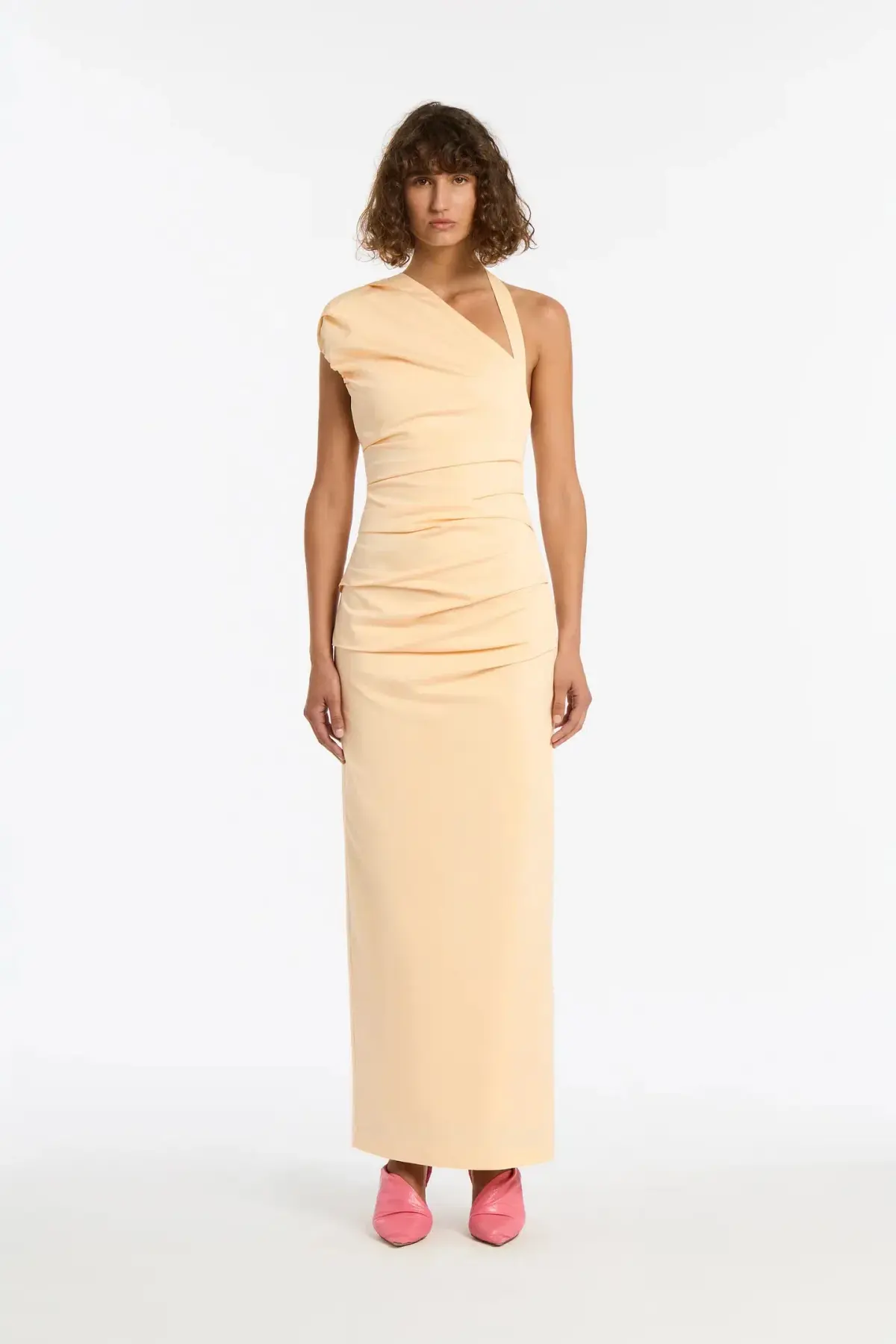 Sir the Label Giacomo Gathered Dress Yellow Size 1 / AU 8 - Image 1