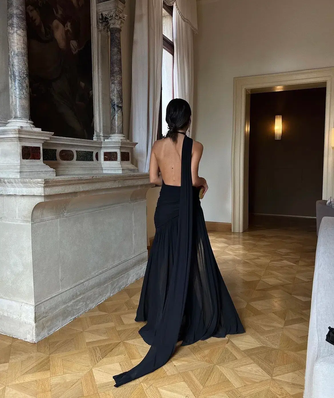 Effie Kats Venezia Gown Black Size 8  - Image 2