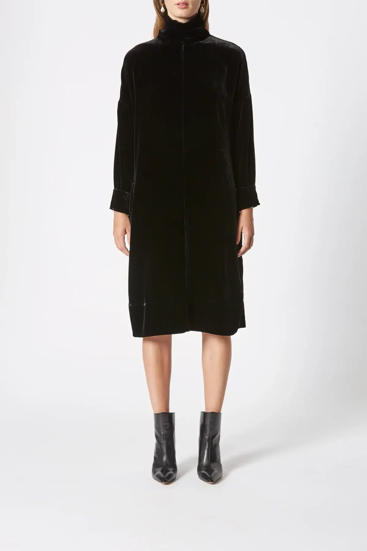 Scanlan Theodore The Velvet Dress in Black in Size 10 - Image 4