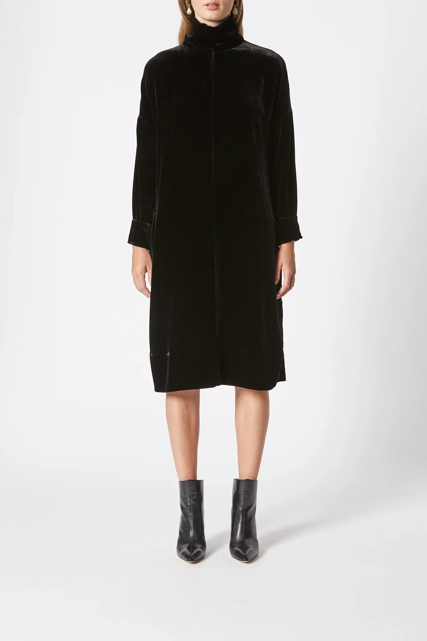 Scanlan Theodore The Velvet Dress in Black in Size 10 - Image 4
