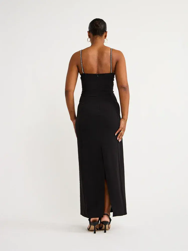 By Johnny Femmina Diamond Pipe Midi Dress Black Size 8 - Image 8