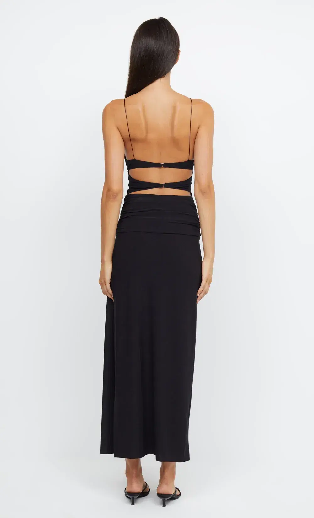 Bec & Bridge Montana Twist Maxi Dress  Black Size 6  for rent on The Volte - main image