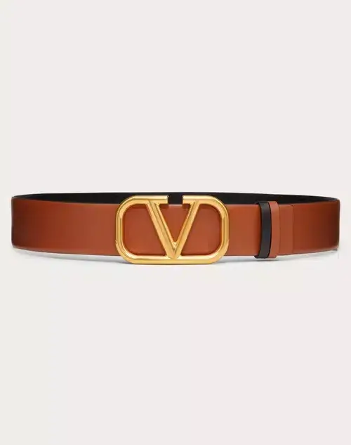 Valentino Garavani Vlogo Reversible Leather Belt Sz 80  - Image 1