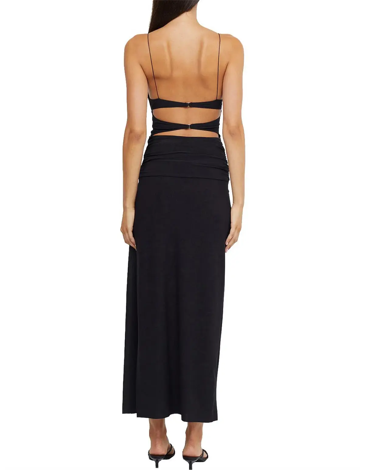 Bec & Bridge Montana Twist Maxi Dress Black Size AU 6 - Image 3