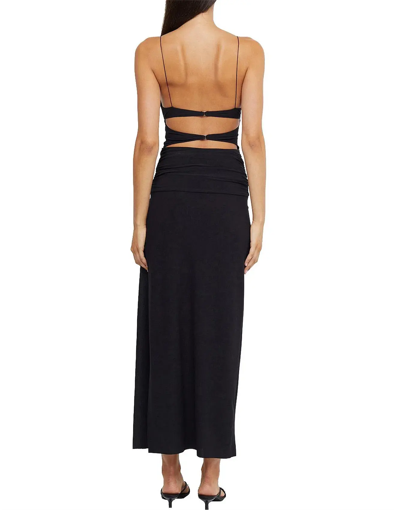 Bec & Bridge Montana Twist Maxi Dress Black Size AU 6 - Image 3