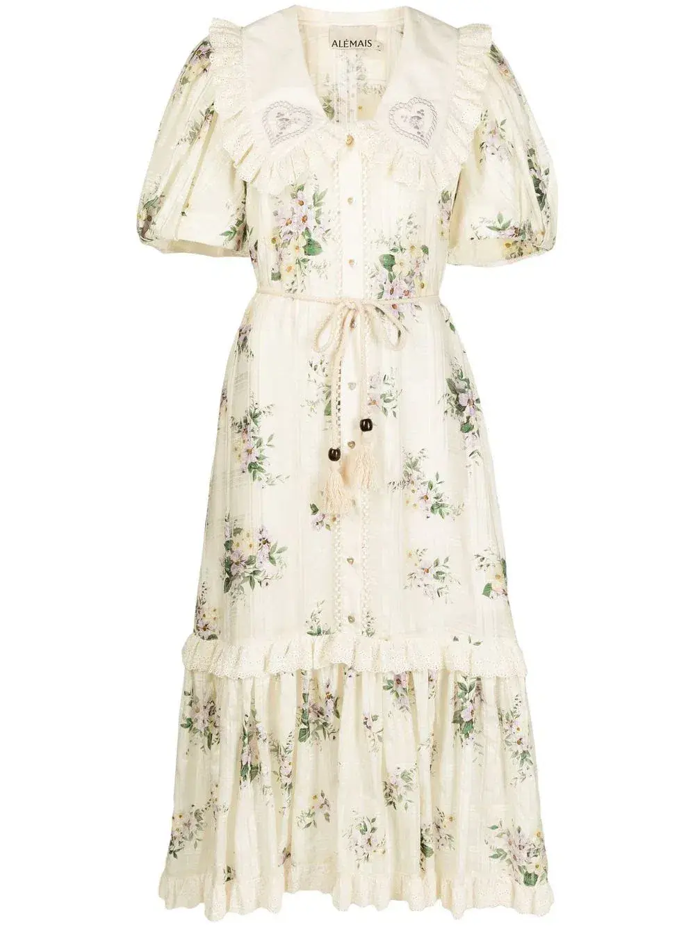 Alemais Margot Midi Dress Floral Size 12 - Image 3