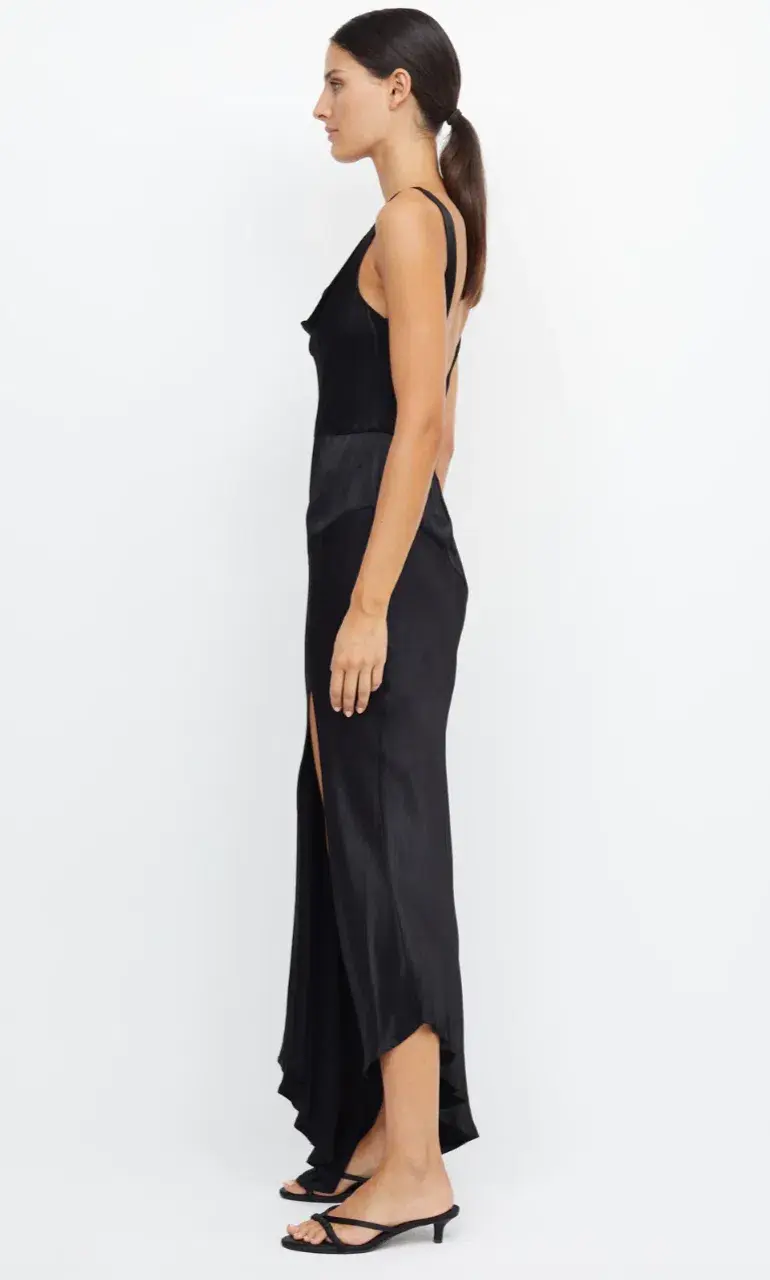 Bec & Bridge Moon Dance Cowl Dress in Black Size 6  - Image 4