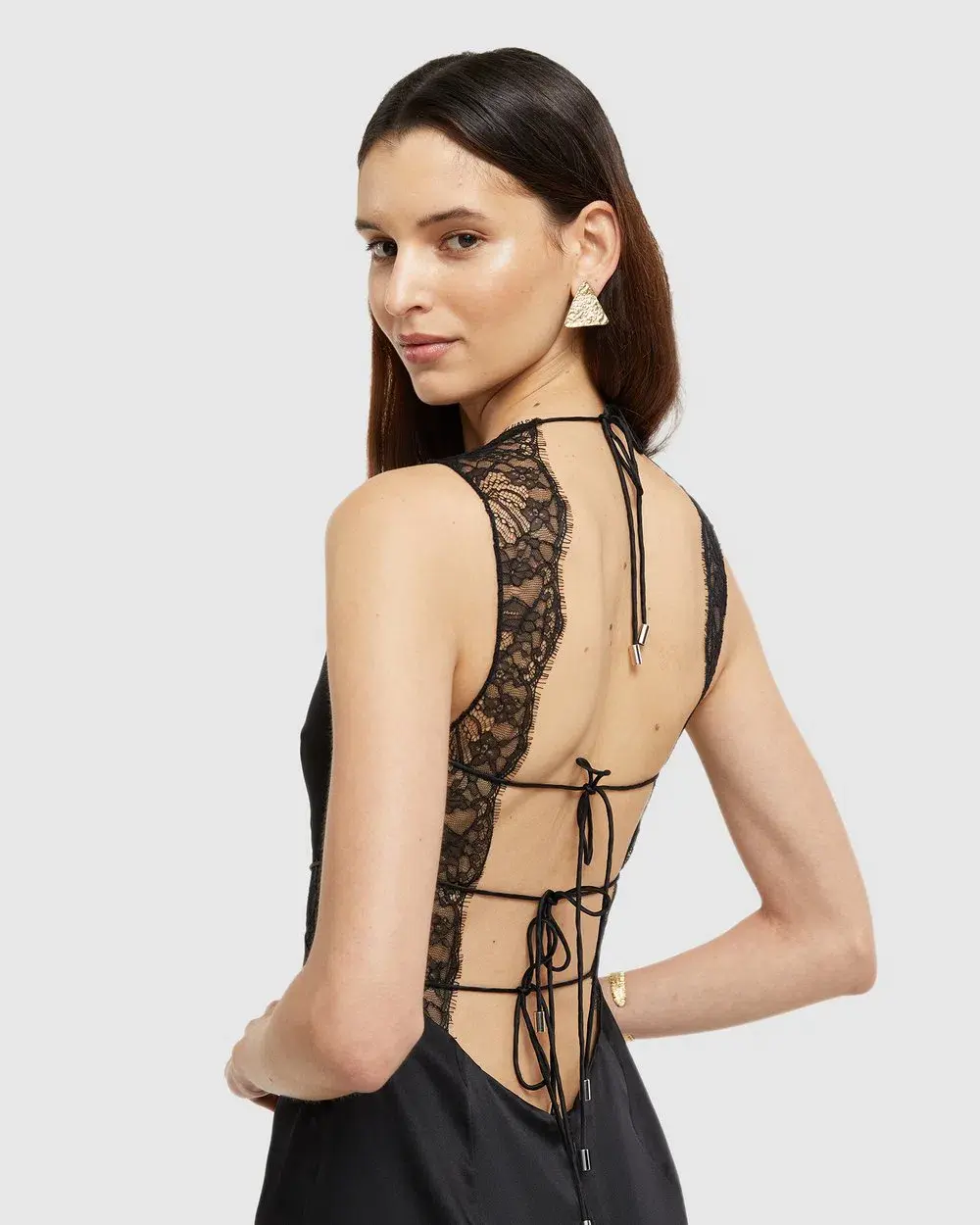 Ginia Amour Midi Dress Black Size 12 - Image 4