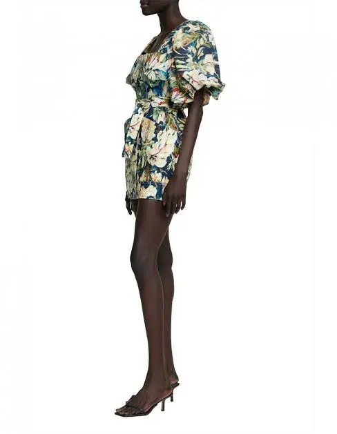 Acler Lovell Mini Dress Floral Size 10 - Image 5