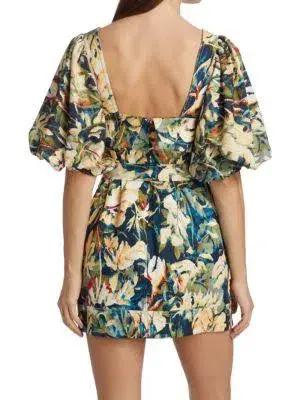Acler Lovell Mini Dress Floral Size 10 - Image 3