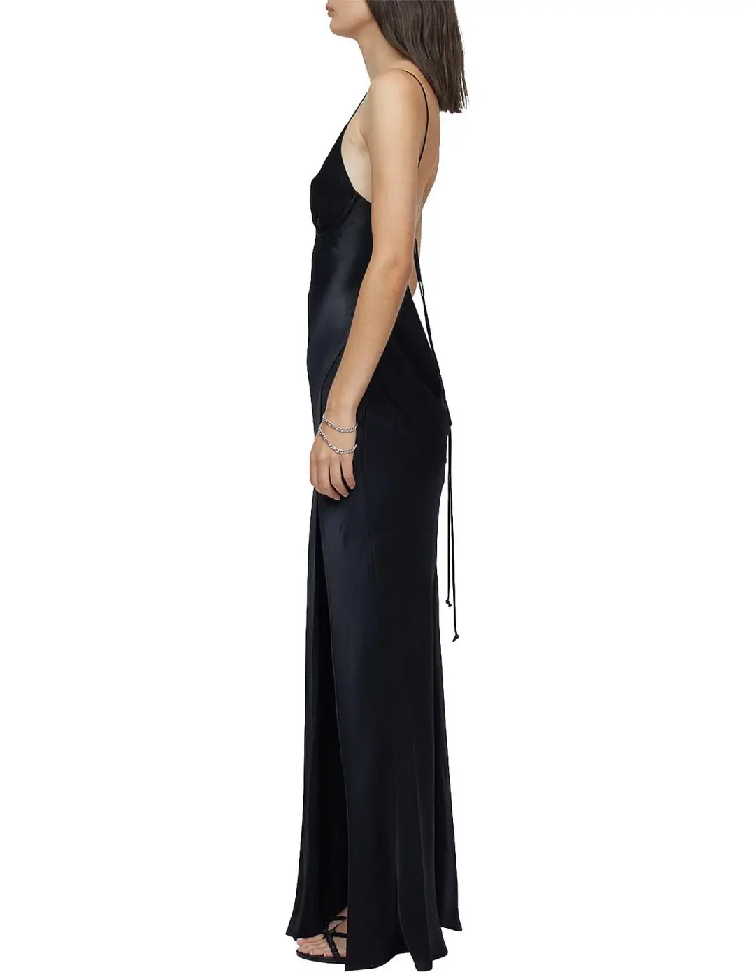 Bec & Bridge Ren Split Maxi Dress Black Size 6 for rent on The Volte - main image