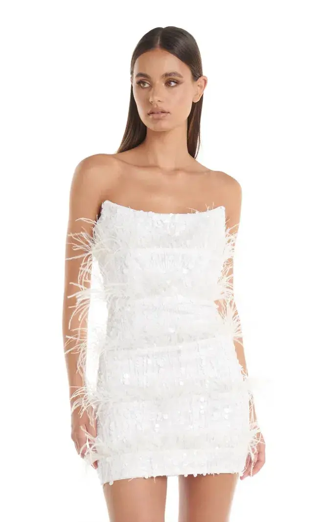 Eliya The Label Tiffany Dress White Size L/Au 12 - Image 3
