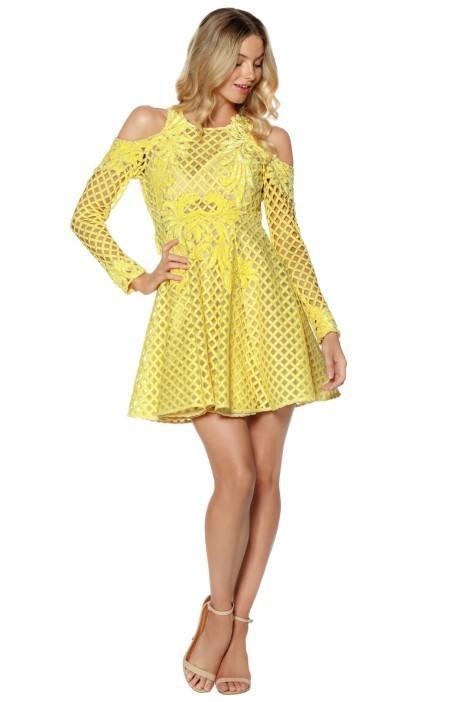 Thurley Hybrid Dress Yellow Size 8 - Image 1