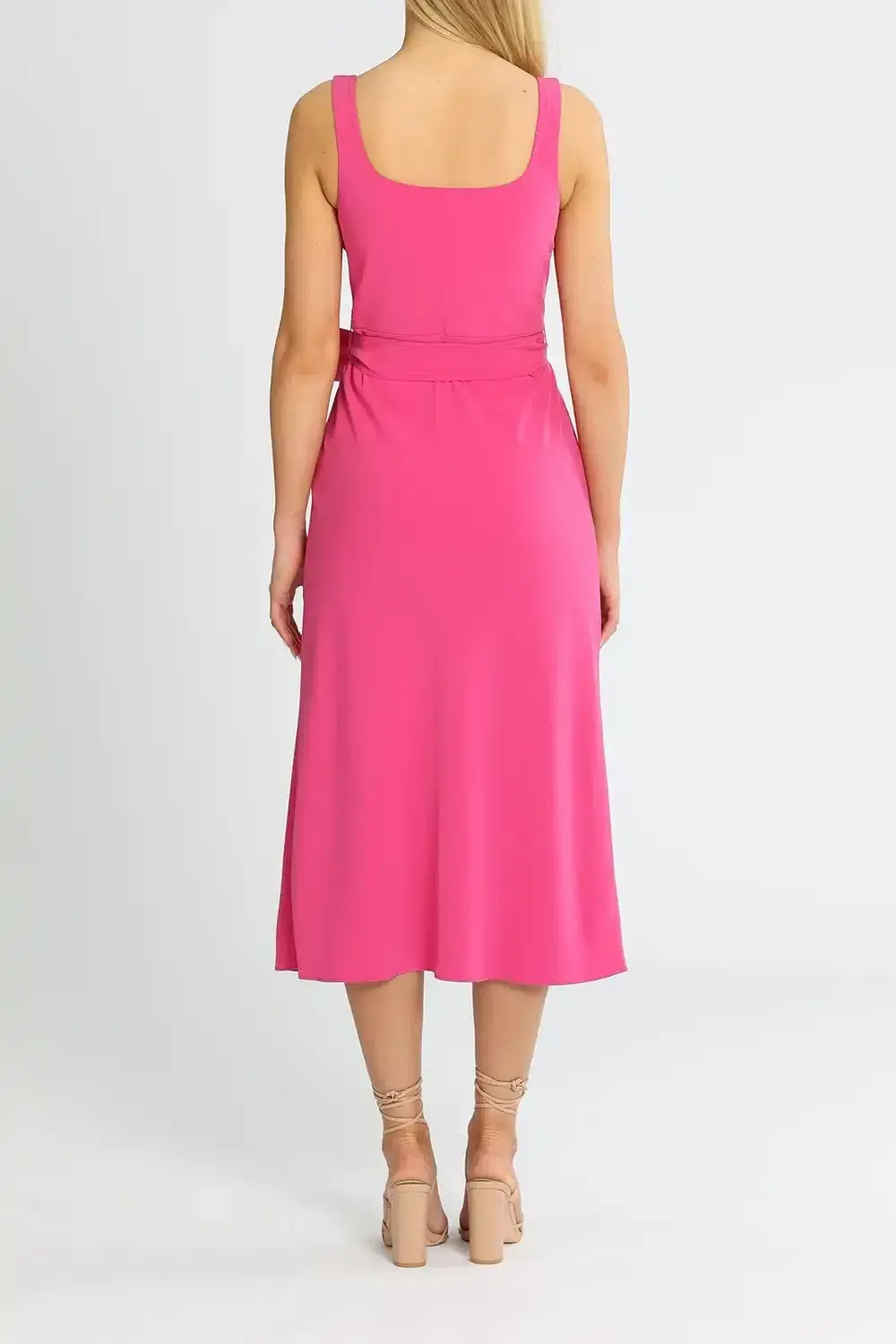 By Johnny Ora Midi Dress Pink Size 14 for rent on The Volte - main image
