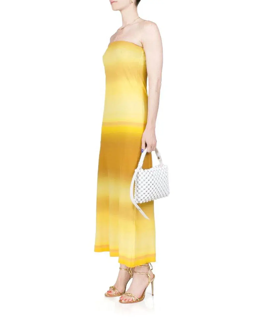 Bec & Bridge Amara Strapless Midi Dress Golden Ombre Size 8  - Image 2