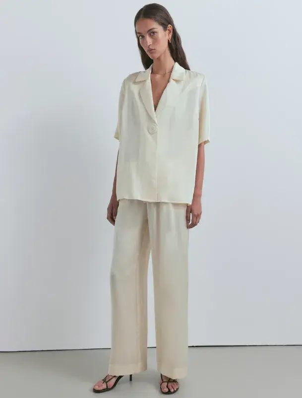 Viktoria And Woods Chorus Shirt And Pilot Pants Set Butter Yellow Size 0 / AU 6 - Image 5