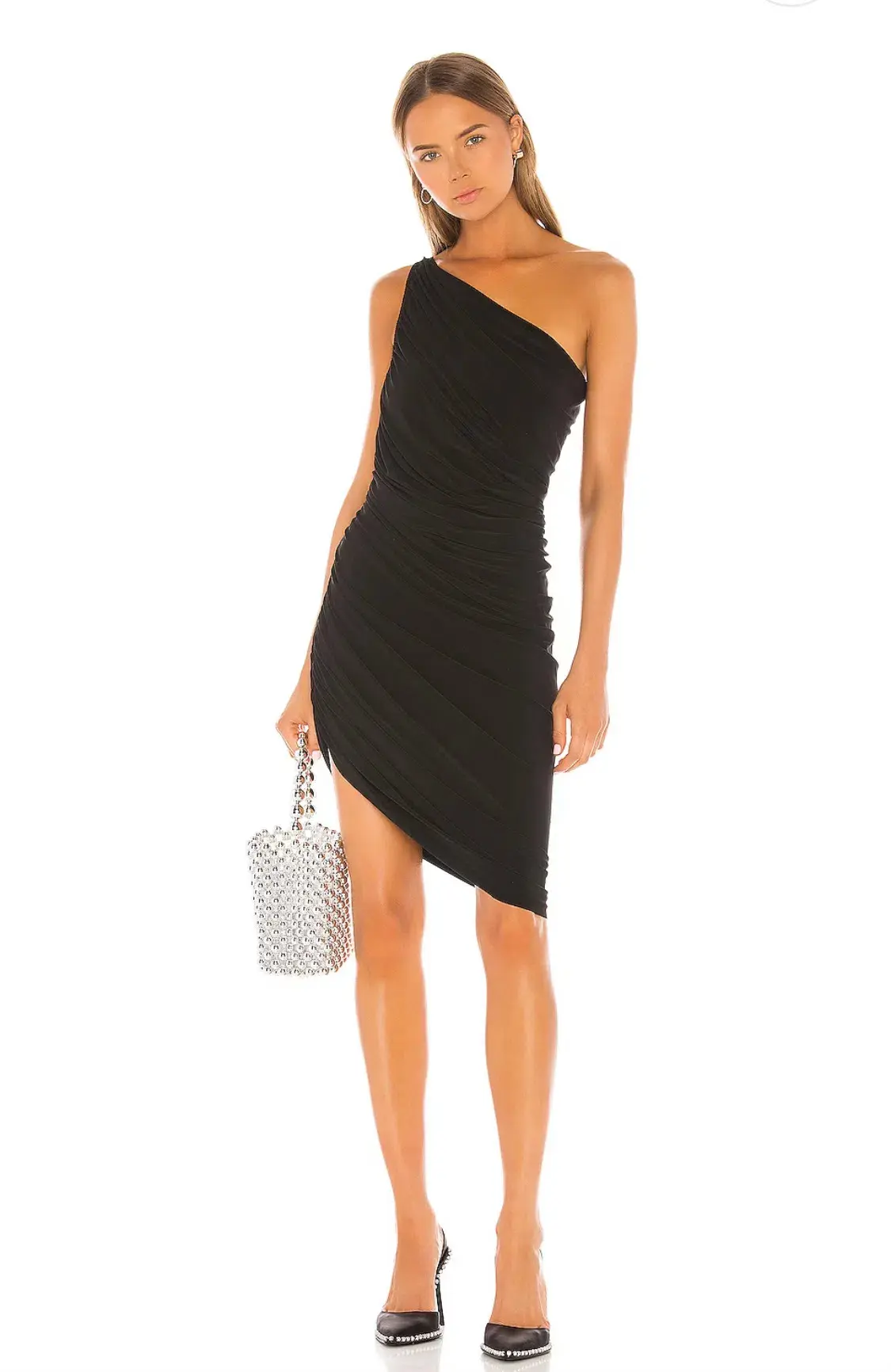 Norma Kamali Diana Mini Dress Black Size XL / AUS 14 - Image 1