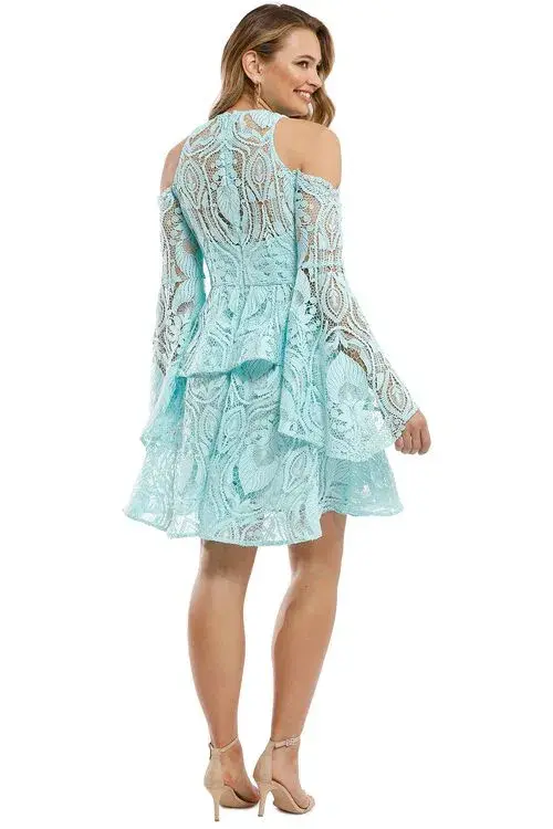 Thurley  Amethyst Sleeve Dress Blue Size 10 - Image 2