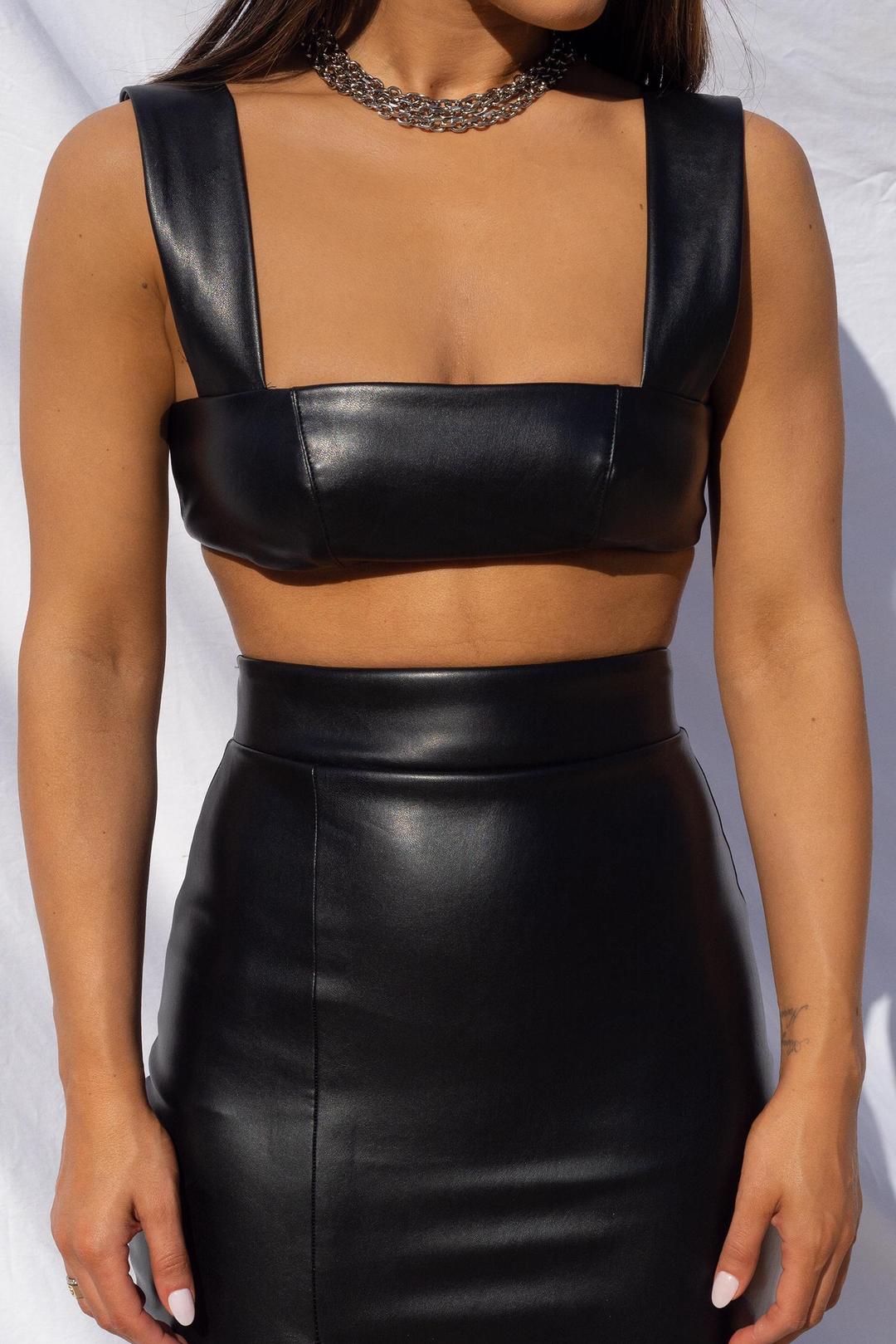 Effie Kats Thigh Split Midi Skirt and Crop Top Size XS for rent on The Volte - main image