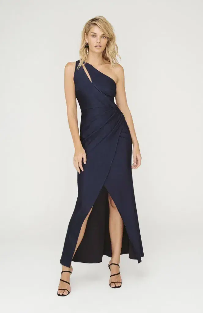 Sheike Matrix Maxi Dress Navy Size 10 - Image 1