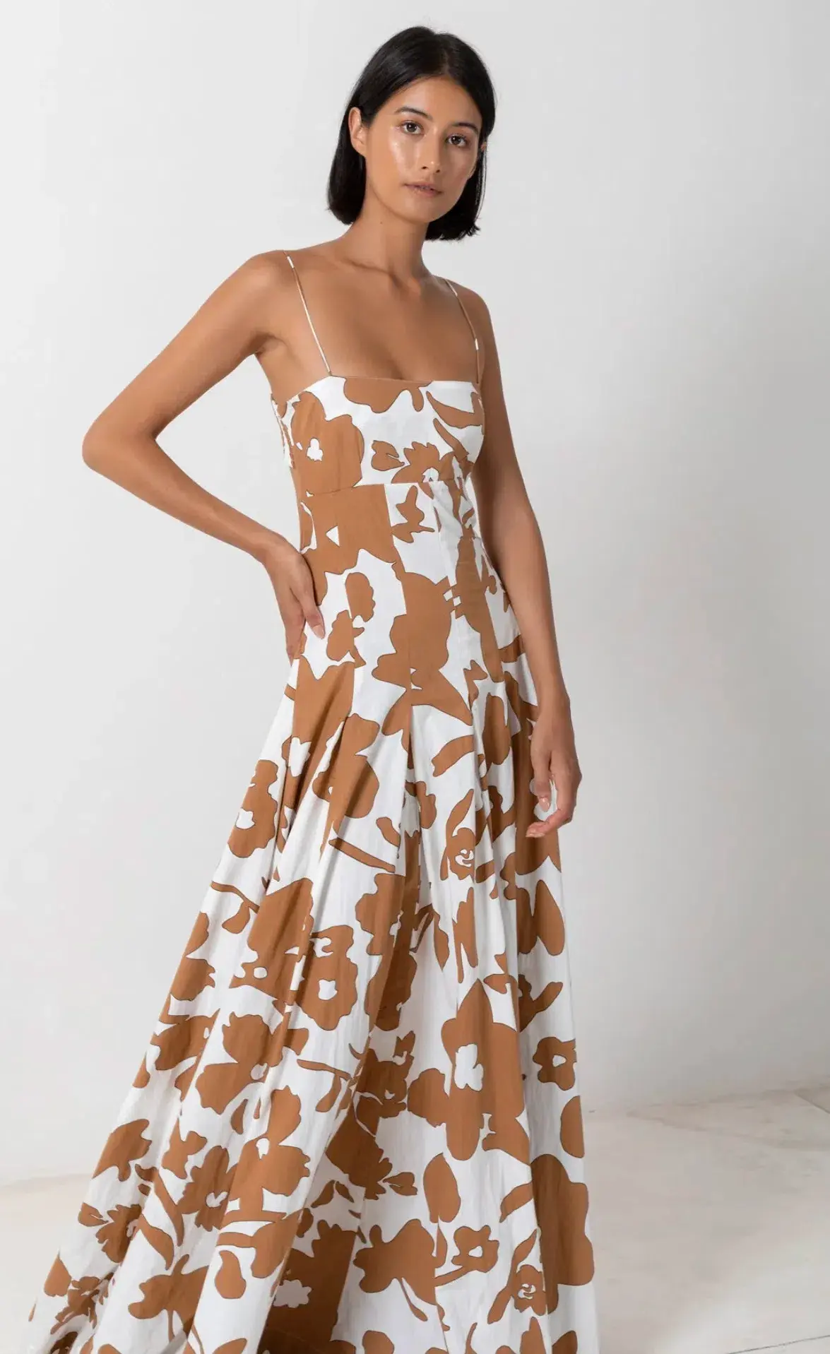 SWF Bandeau Spaghetti Strap Maxi Dress in Dusty Dahlia Print Size S (AU 8) - Image 2