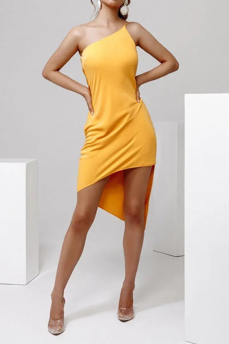 Derma Department Anya Dress Orange Size 6 - Image 1