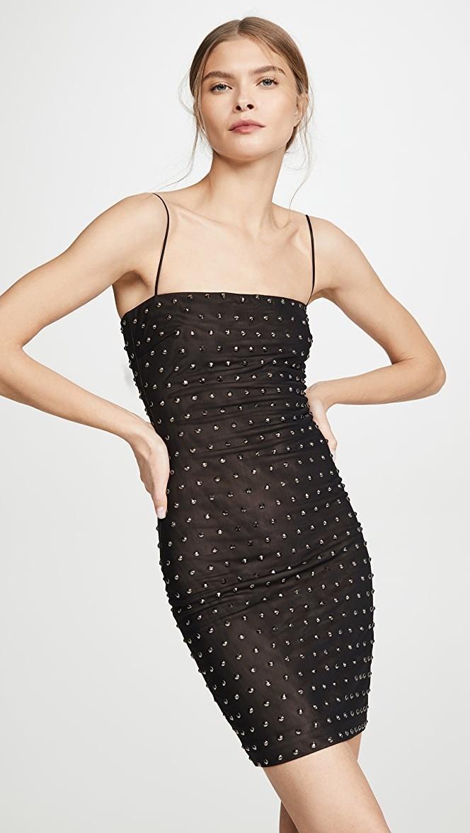 Misha Halsey Mini Dress Black Size 6 for rent on The Volte - main image