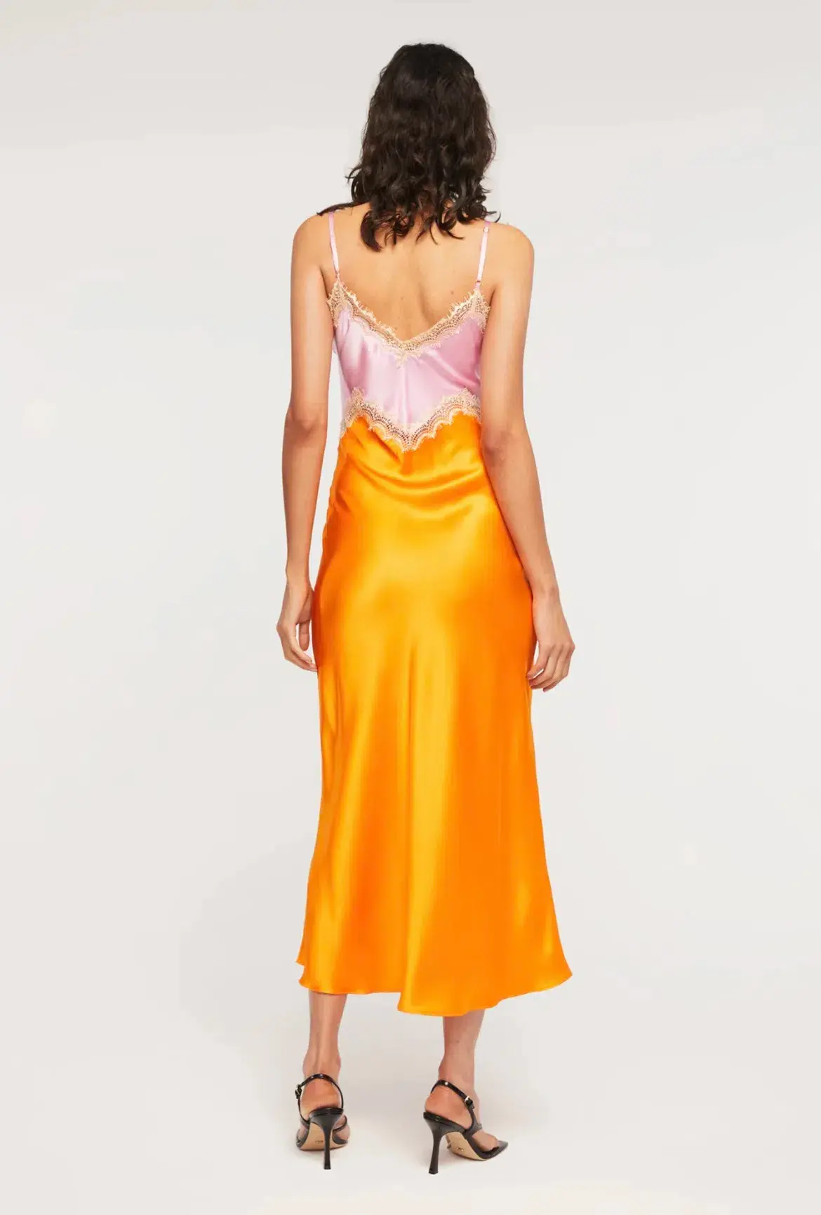 Ginia Hope Dress Pink/Orange Size 8 - Image 3
