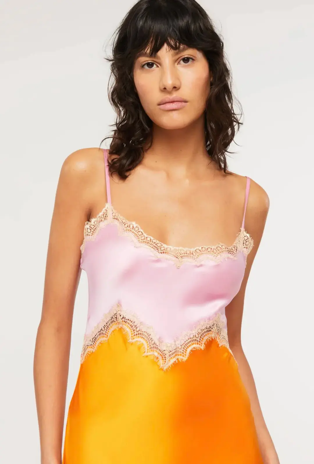 Ginia Hope Dress Pink/Orange Size 8 for rent on The Volte - main image