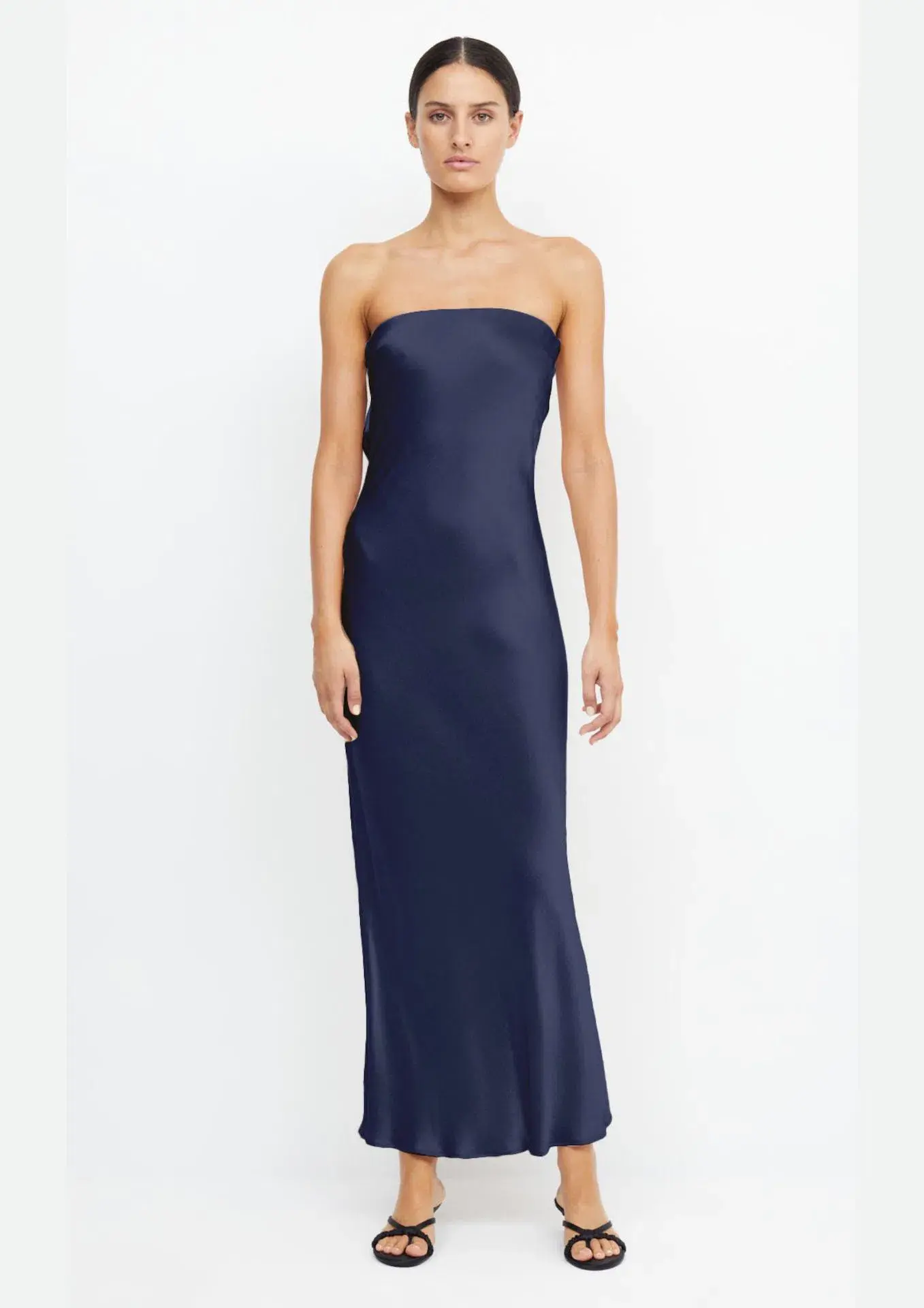 Bec & Bridge Moon Dance Strapless Maxi Dress Navy Size 12 - Image 1