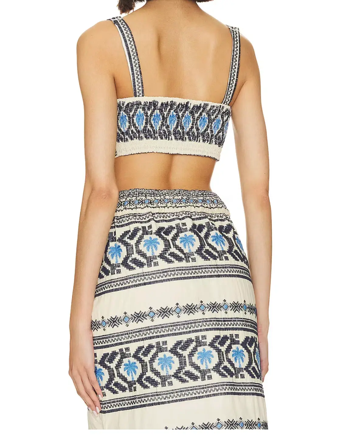 Johanna Ortiz Breeze Crop Top & Namtrik Maxi Skirt Set Print Size 8 - Image 3