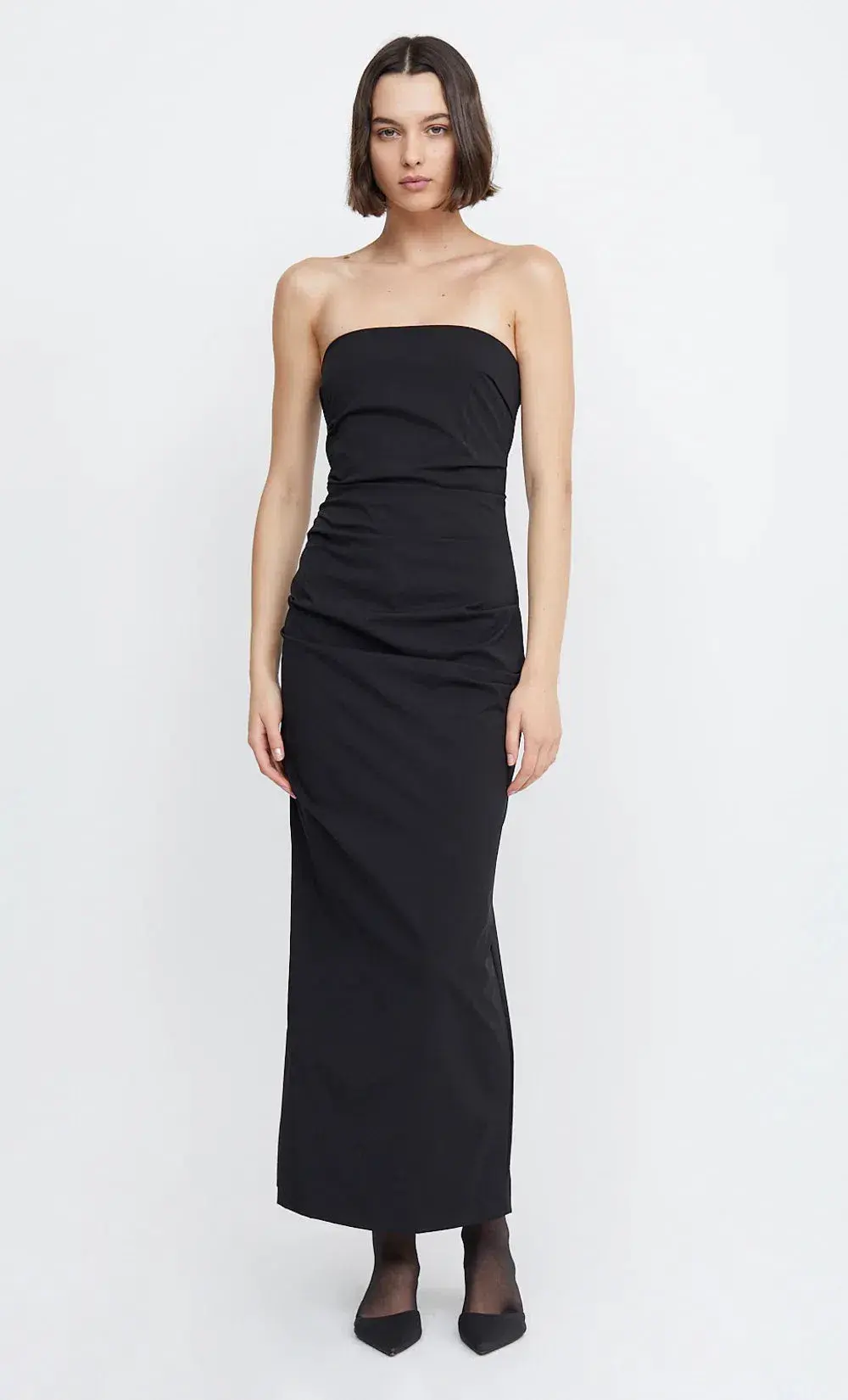 Bec & Bridge Zelie Strapless Maxi Dress Black Size AU 6 for rent on The Volte - main image