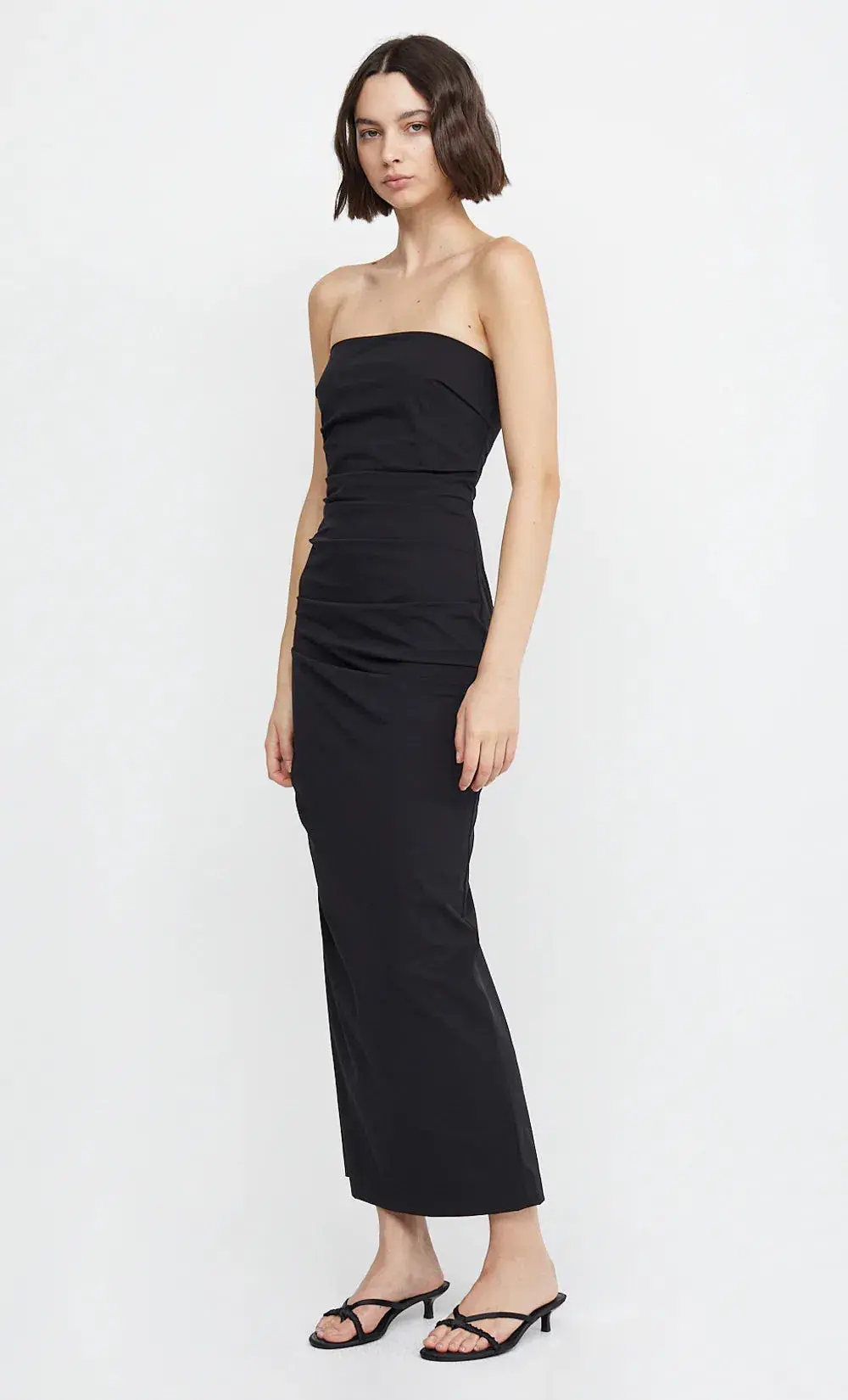 Bec & Bridge Zelie Strapless Maxi Dress Black Size AU 6 for rent on The Volte - main image