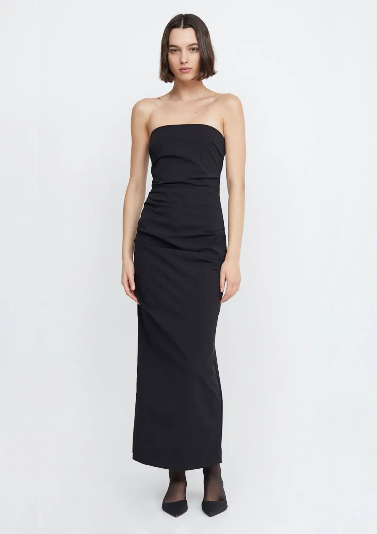 Bec & Bridge Zelie Strapless Maxi Dress Black Size AU 6 - Image 1