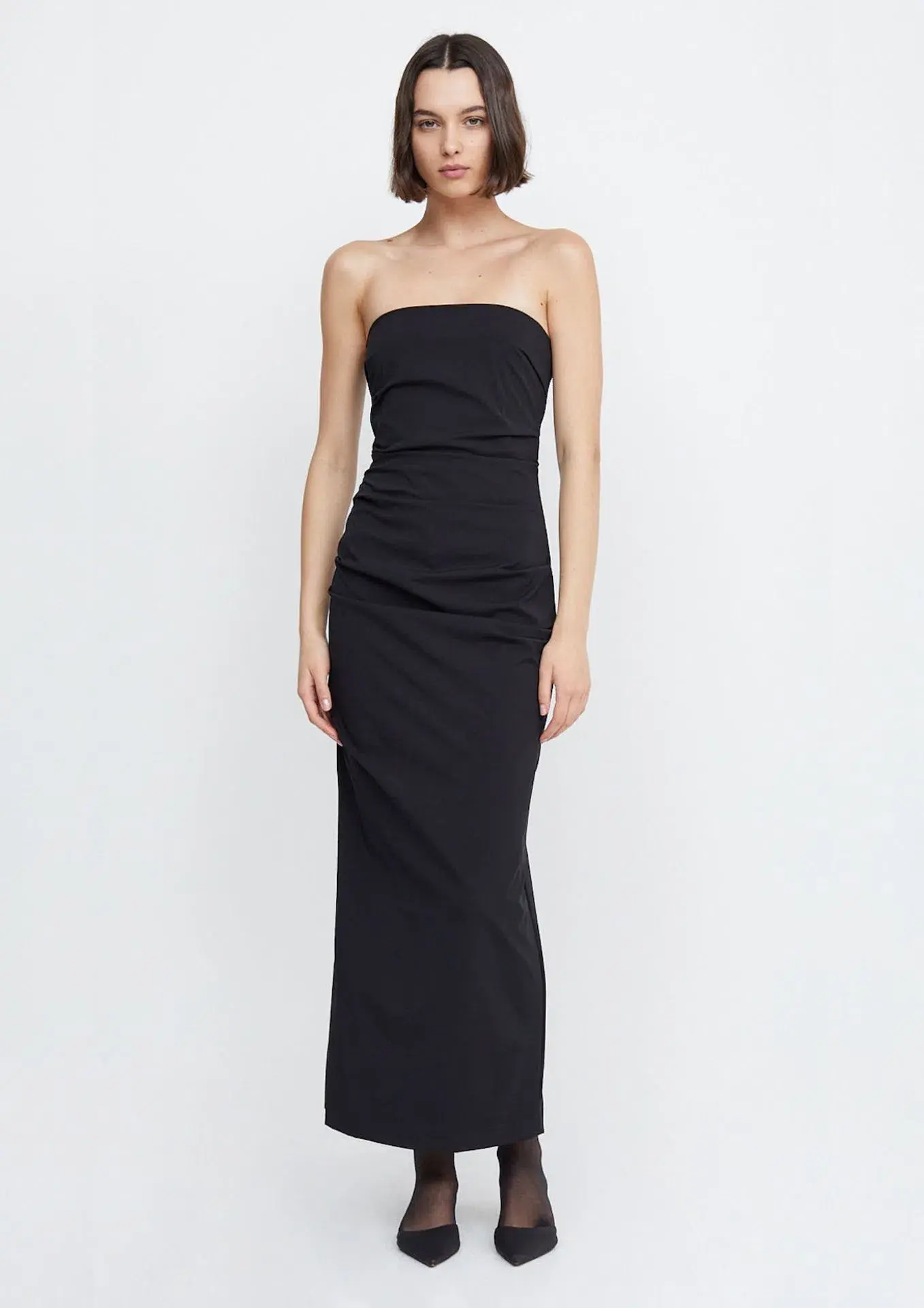 Bec & Bridge Zelie Strapless Maxi Dress Black Size AU 6 - Image 1
