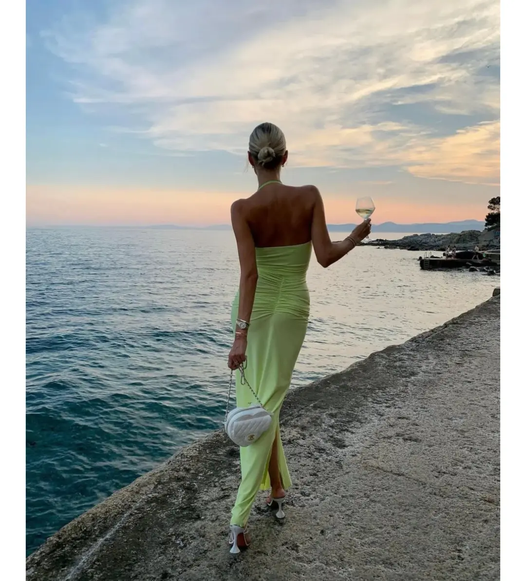 Natalie Rolt Shontae Gown Citron Size 1/AU 8 for rent on The Volte - main image