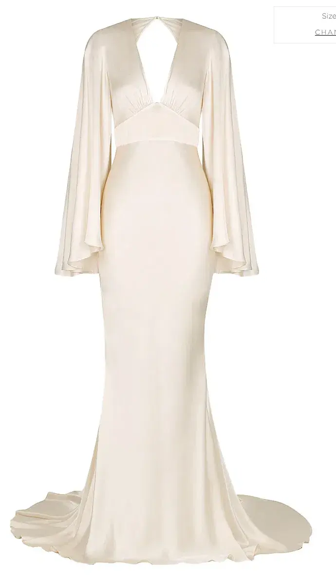 Shona Joy La Lune Backless Maxi Ivory Size AU 10 for rent on The Volte - main image