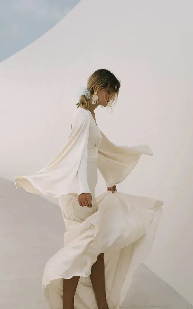 Shona Joy La Lune Backless Maxi Ivory Size AU 10 for rent on The Volte - main image